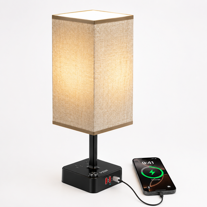 Product: RGB Table Lamp with USB-C and Outlet
