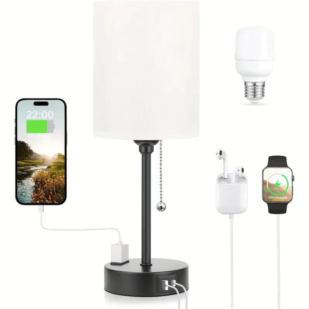 Product: RGB Table Lamp with USB-C and Outlet