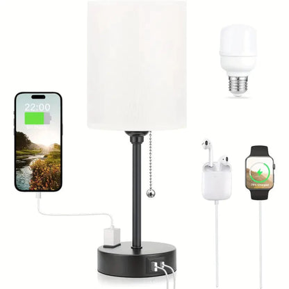 Product: RGB Table Lamp with USB-C and Outlet